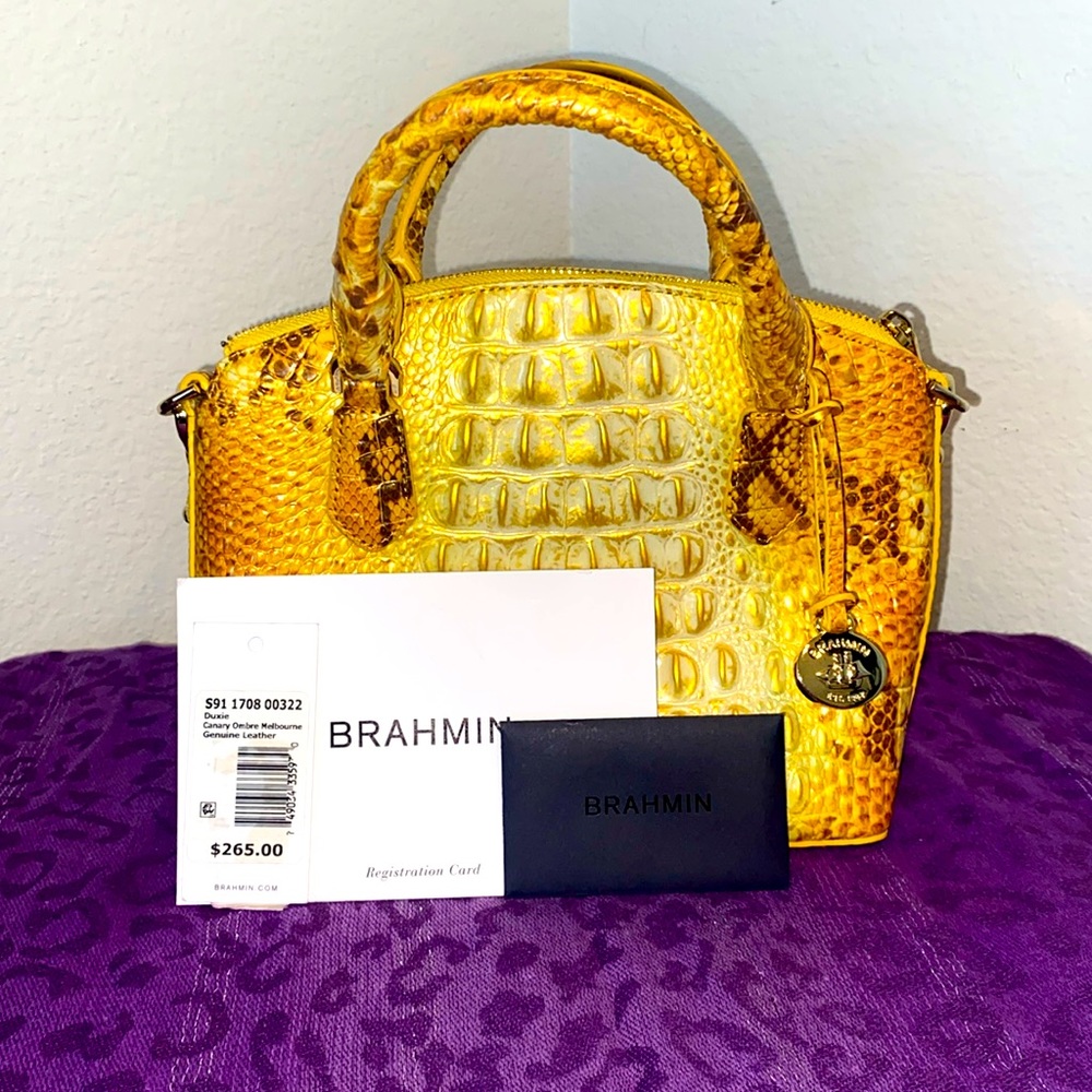 BRAHMIN small leather satchel